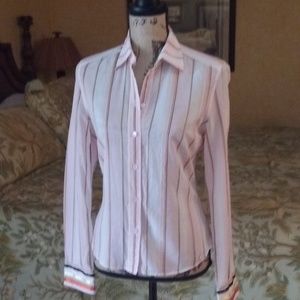 Ted Baker Brand Women's Striped Button Down Shirt